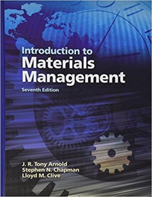 introduction to materials management 7th edition arnold solutions manual