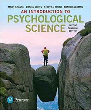 introduction to psychological science canadian 2nd edition krause test bank