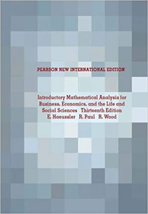 introductory mathematical analysis for business economics international 13th edition haeussler test bank