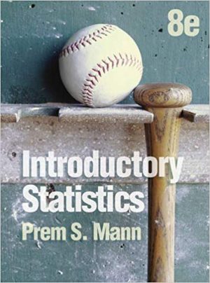 introductory statistics 8th edition mann solutions manual