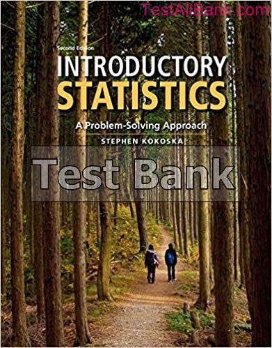 introductory statistics a problem solving approach