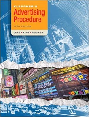 kleppners advertising procedure 18th edition lane test bank