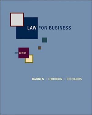 law for business 11th edition barnes test bank