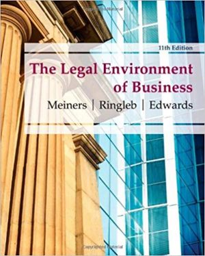 legal environment of business 11th edition meiners test bank