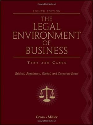 legal environment of business text and cases 8th edition cross test bank