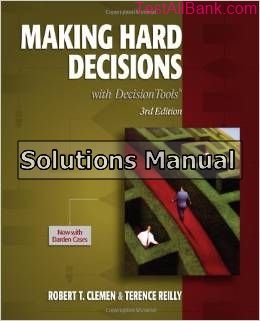 making hard decisions with decision tools solutions
