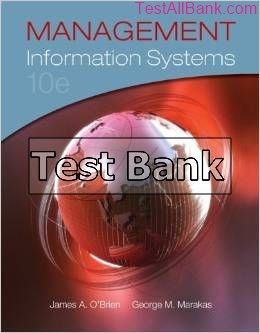 management information systems 10th edition obrien test bank