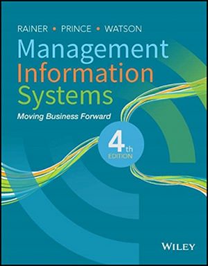 management information systems 4th edition rainer test bank