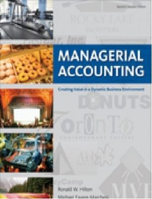 managerial accounting 2nd edition hilton test bank