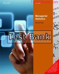 managerial statistics 9th edition keller test bank