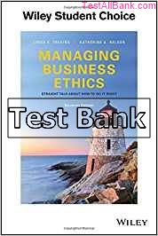 managing business ethics straight talk about how to do it right 7th edition trevino test bank