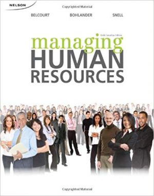 managing human resources canadian 6th edition belcourt solutions manual