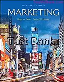 marketing 14th edition kerin test bank