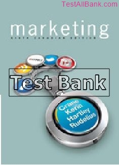marketing canadian 9th edition crane test bank