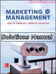 marketing management 3rd edition marshall solutions manual