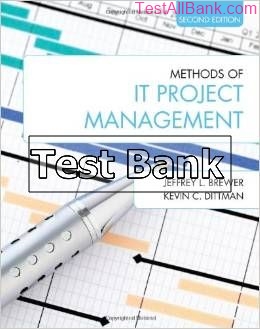 methods of it project management 2nd edition brewer test bank