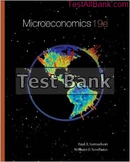 microeconomics 19th edition samuelson test bank