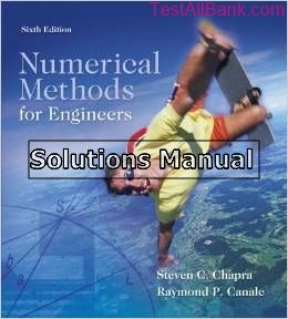 numerical methods for engineers 6th edition chapra solutions manual