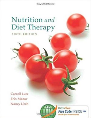 nutrition and diet therapy 6th edition lutz test bank