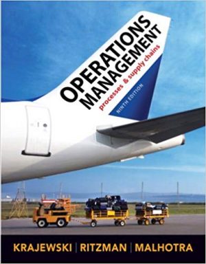 operations management 9th edition krajewski solutions manual