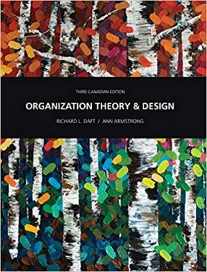 organization theory and design canadian 3rd edition daft solutions manual