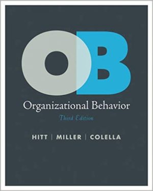 organizational behavior 3rd edition hitt test bank