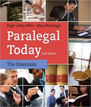 paralegal today the essentials 6th edition miller test bank