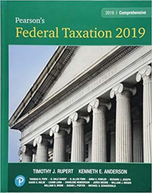 pearsons federal taxation 2019 comprehensive 32nd edition rupert solutions manual