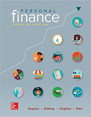 personal finance 12th edition kapoor solutions manual