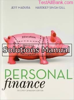 personal finance canadian 2nd edition madura solutions manual