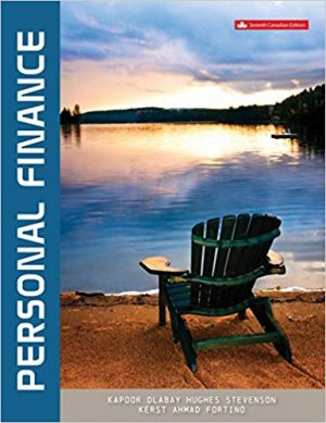 personal finance canadian 7th edition kapoor solutions manual