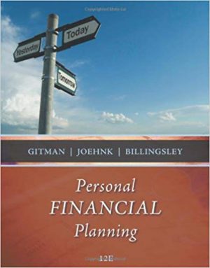 personal financial planning 12th edition gitman test bank