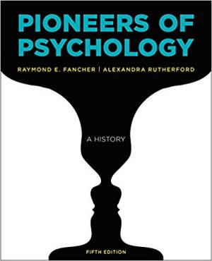 pioneers of psychology 5th edition fancher test bank