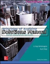 principles of auditing other assurance services 21st edition whittington solutions manual