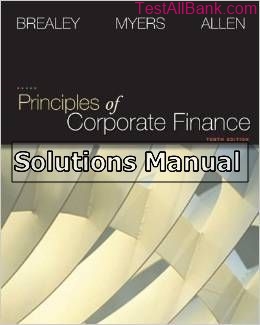 principles of corporate finance 10th edition brealey solutions manual