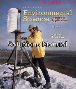 principles of environmental science companion site 6th edition cunningham solutions manual