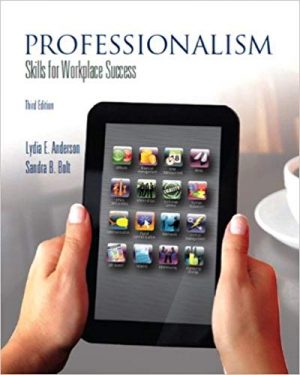 professionalism skills for workplace success 3rd edition anderson test bank