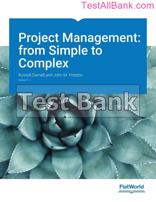 Project Management From Simple To Complex Version 1.1 1st Edition ...