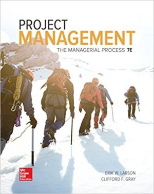 project management the managerial process 7th edition larson test bank