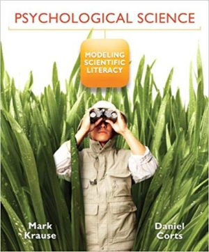 psychological science modeling scientific literacy 1st edition krause test bank