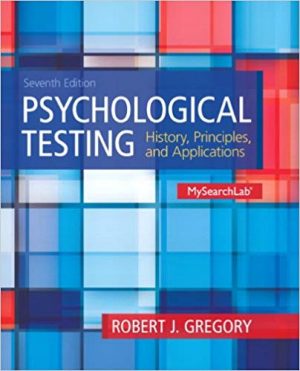 psychological testing history principles and applications 7th edition gregory test bank