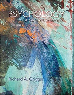 psychology a concise introduction 4th edition griggs test bank