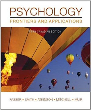 psychology frontiers and applications canadian 5th edition passer test bank