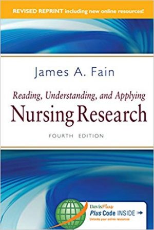 reading understanding and applying nursing research 4th edition fain test bank