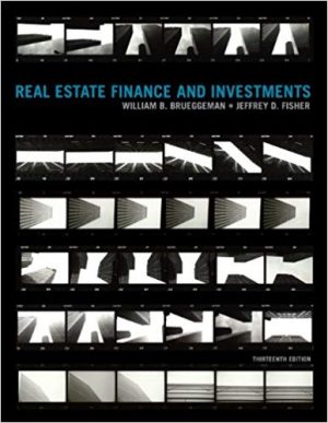 real estate finance and investments 13th edition brueggeman test bank