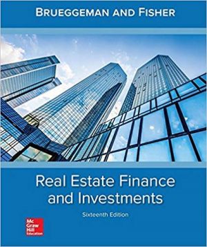 real estate finance and investments 16th edition brueggeman solutions manual
