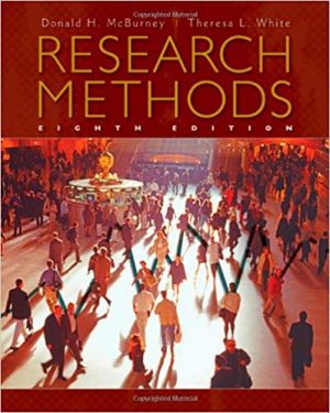 research methods 8th edition mcburney test bank