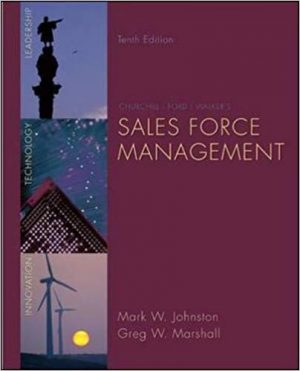 sales force management 10th edition johnston test bank