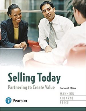 selling today partnering to create value 14th edition manning test bank