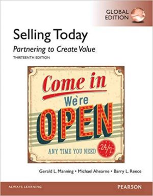 selling today partnering to create value global 13th edition reece test bank